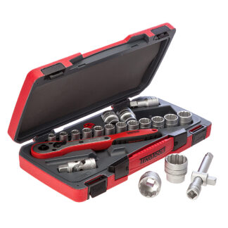 Teng Tools T1221 Metric Socket Set 21 Piece 1/2in Drive-0