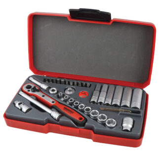 Teng Tools T1436 Socket Set Metric 36 Piece 1/4in Drive-0