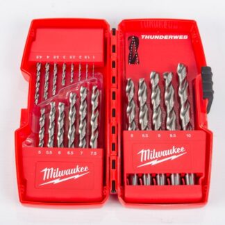 Milwaukee 19pce Thunderweb Drill Set 1 to 10-0