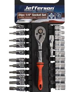 Jefferson 24pc 1/4 Drive Socket Set-0