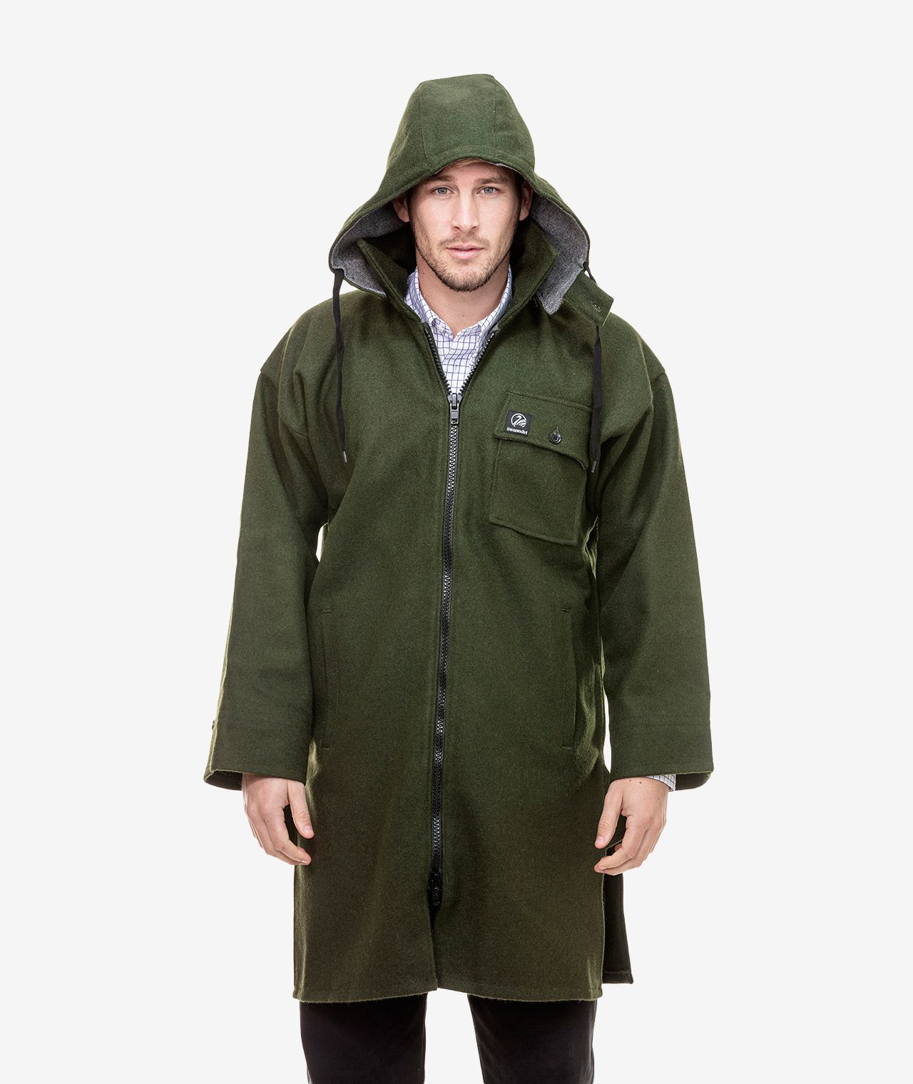 Swanndri Men's Mosgiel Wool Bushshirt with Zip-up Front - Image 3