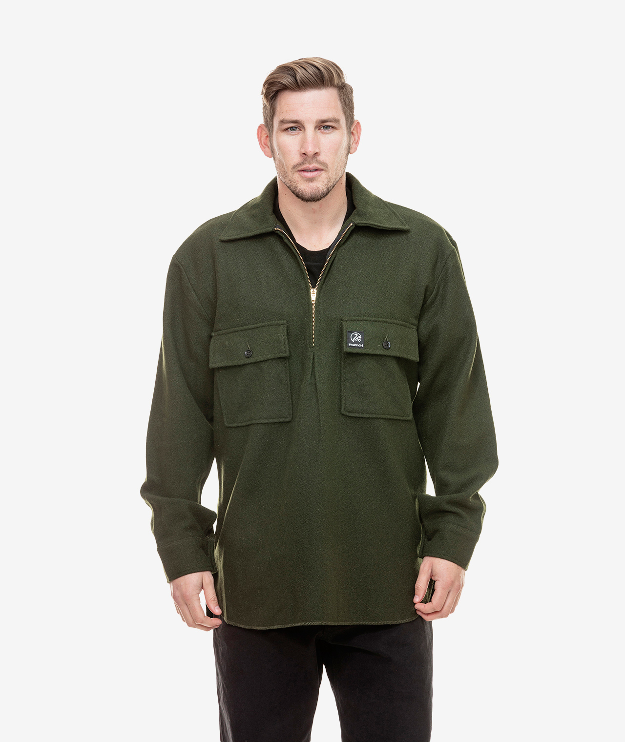 Swanndri Men's Ranger Wool Zip Front Bushshirt - Image 4