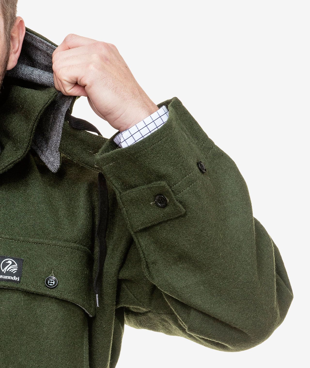 Swanndri Men's Mosgiel Wool Bushshirt with Zip-up Front - Image 2