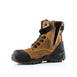 BSH008 Brown High Leg Style Safety Lace Zip Boot - Image 5